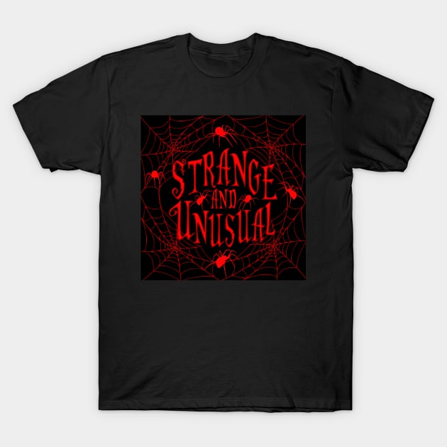 Strange and Unusual Red T-Shirt by RavenWake